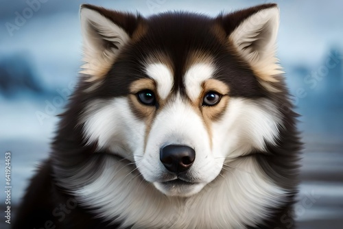 husky dog portrait