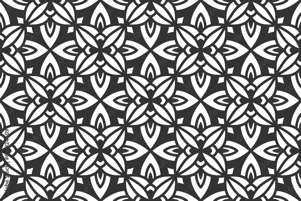 Seamless abstract geometric shape pattern