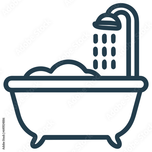 illustration of a shower