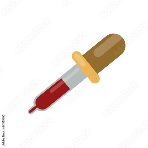 syringe with blood photo