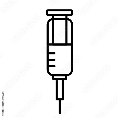 Medical syringe icon
