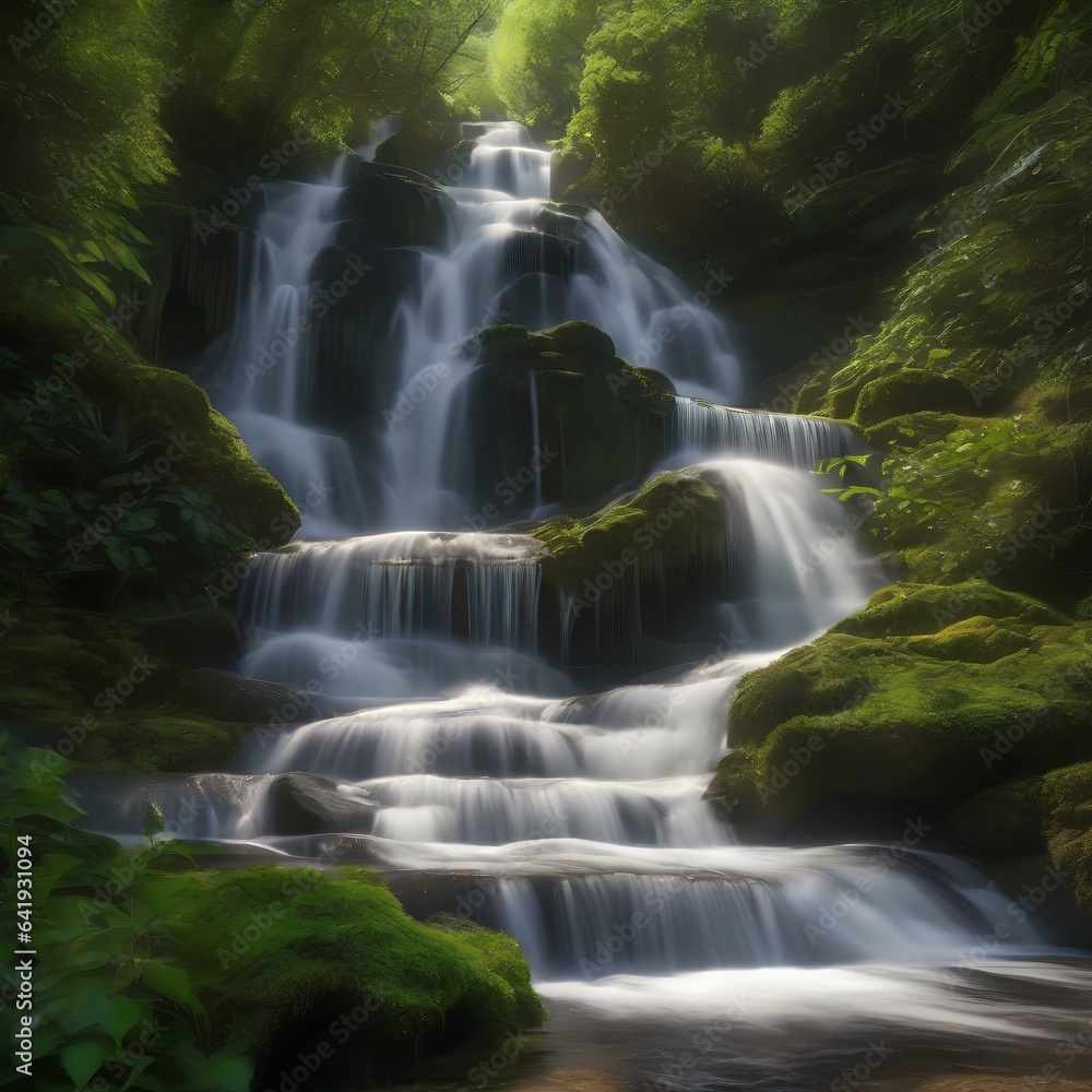 A binary waterfall cascading down a mountainside of circuitry2 A binary waterfall cascading down a mountainside of circuitry2