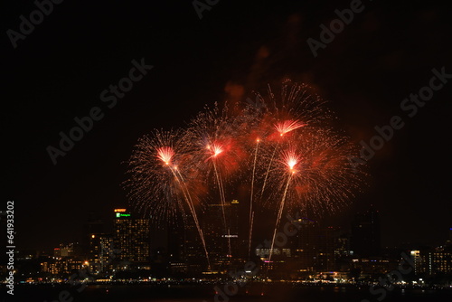 firecity, firecrackers, new years, celebrate, fireworks background © Worapoj