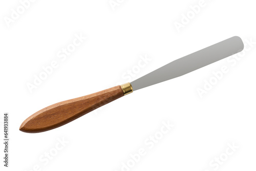 wooden handle painting knife without background PNG
