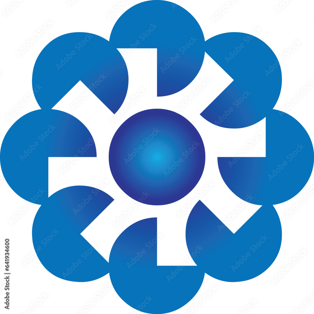 Cornflower simple geometric background vector Cornflower simple geometric background vector