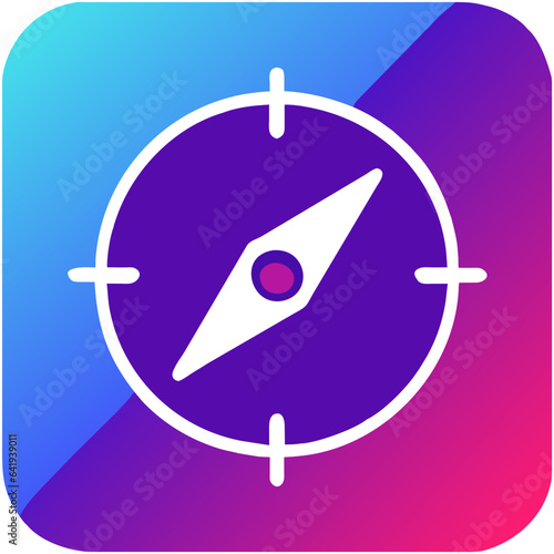 illustration of a compass
