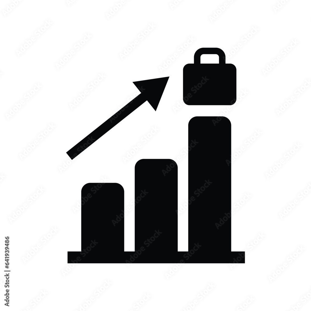 Job promotion advancement vector icon