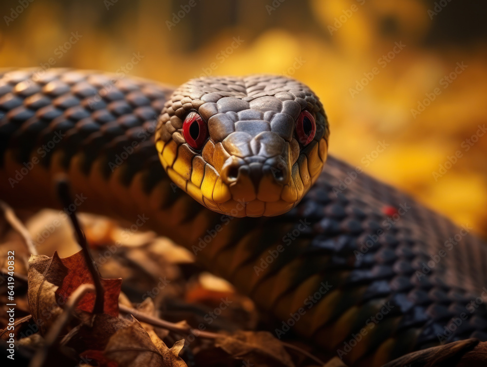 Snake in its Natural Habitat, Wildlife Photography, Generative AI Snake in its Natural Habitat, Wildlife Photography, Generative AI