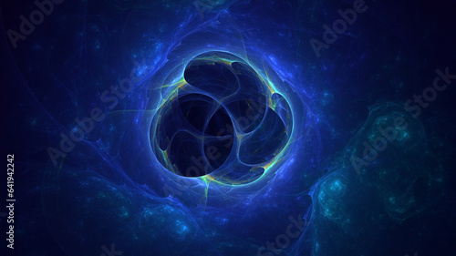 3D manual rendering abstract colorful fractal light background