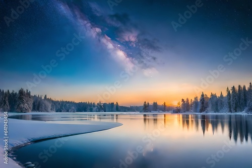sunrise over the lake © Image Studio