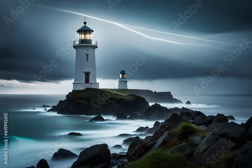 lighthouse on the coast of state