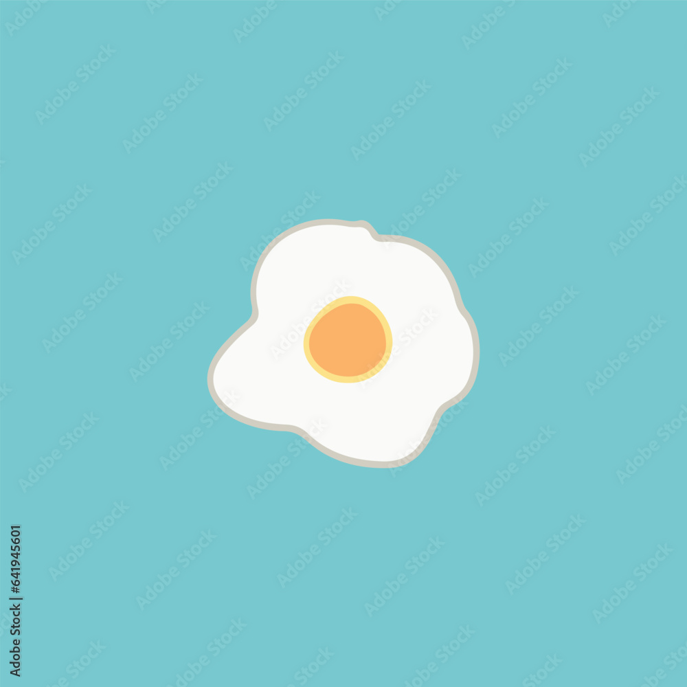 Hand drawn sunny side up egg illustration. cute greeting card design. editable vector files for all your graphic needs Hand drawn sunny side up egg illustration. cute greeting card design. editable vector files for all your graphic needs