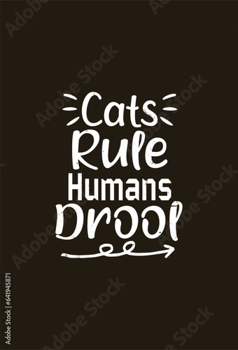 vector cat t shirt design template