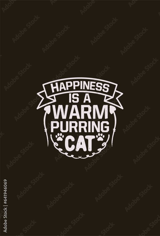 Fototapeta premium vector cat t shirt design template