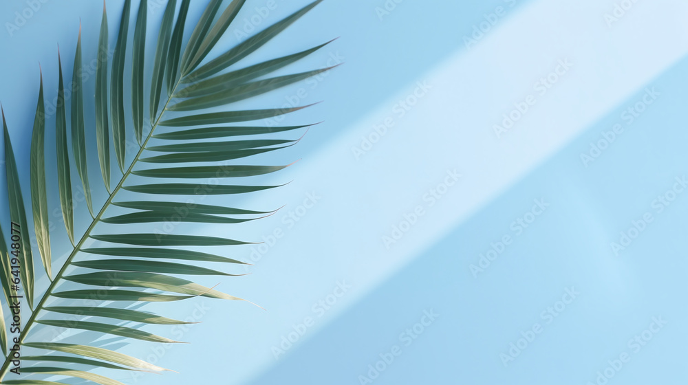 Fototapeta premium Leafy Tropical Design with Empty Space
