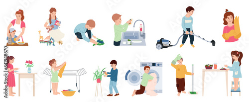Household Children Compositions Set