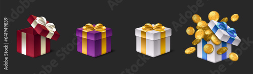 Bingo Lottery Realistic Set