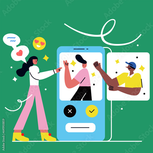 Dating apps illustration