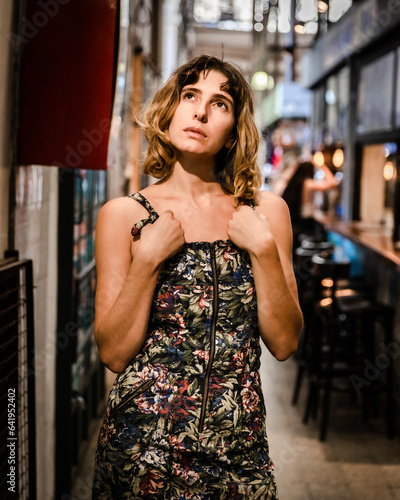 portrait of a woman in the city