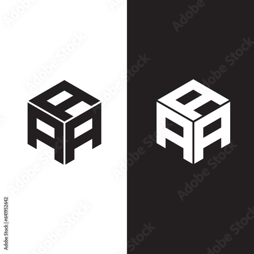 aaa logo design box geometric shape minimalist