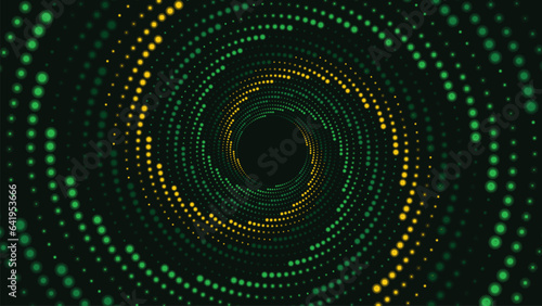 Abstract spiral vortex round background in dark blue color combination. This creative design can be used as a background.