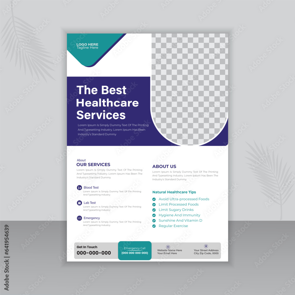 Medical Flyer Or Brochure Design Template Medical Flyer Or Brochure Design Template