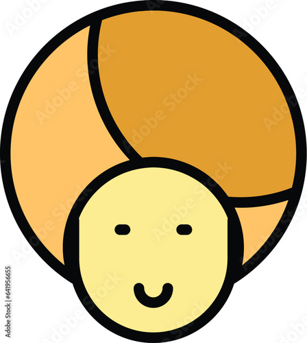Young bedouin icon outline vector. Arab desert. Dubai camp color flat