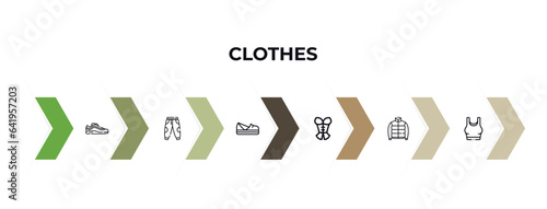 Fotografia sneaker, t-shirt, shoes, cor, puffer jacket, camisole outline icons