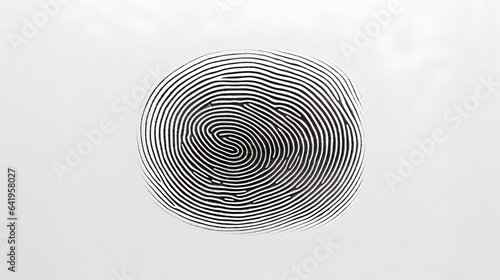 A fingerprint on a white background
