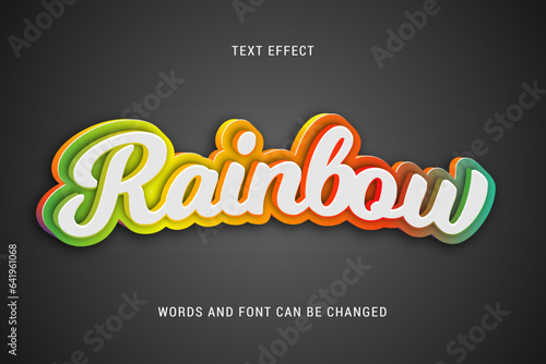 Wallpaper Mural rainbow text effect editable eps cc Torontodigital.ca