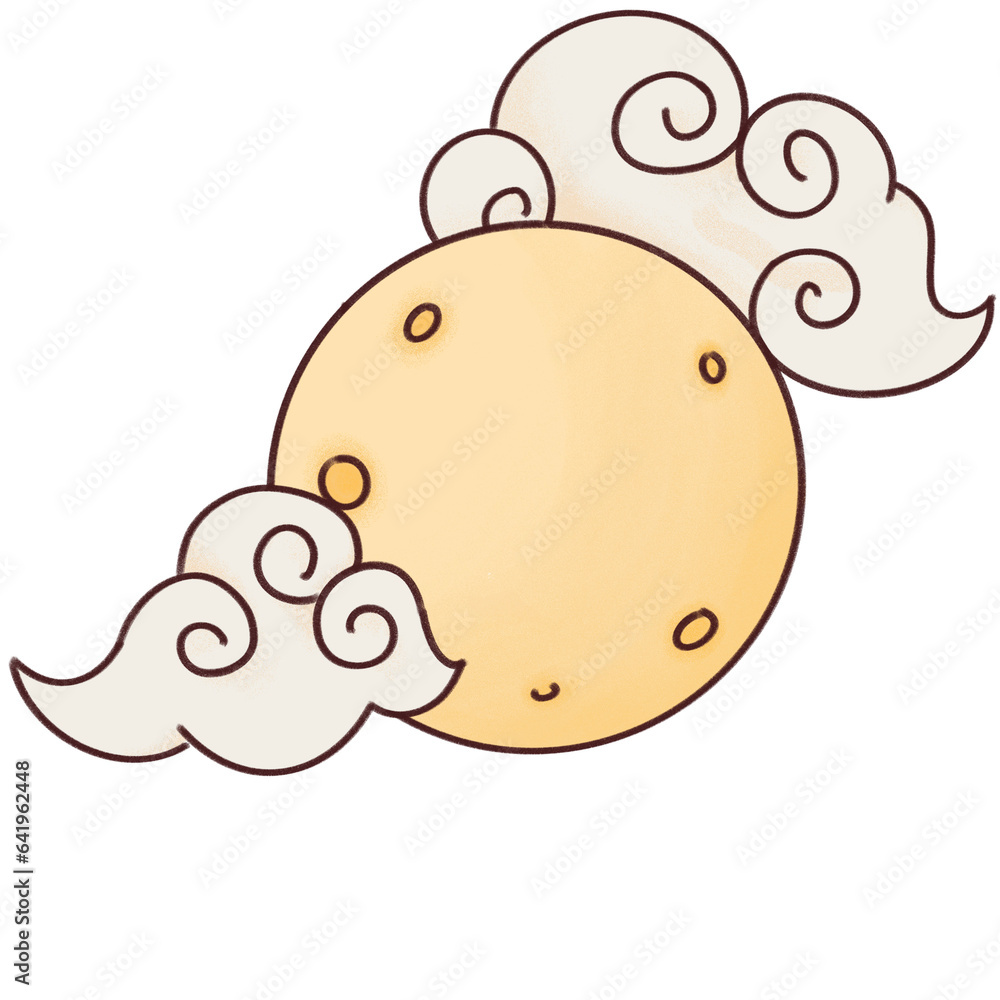cloud with the moon cloud with the moon