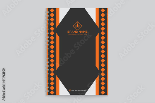 Modern professional notebook cover design