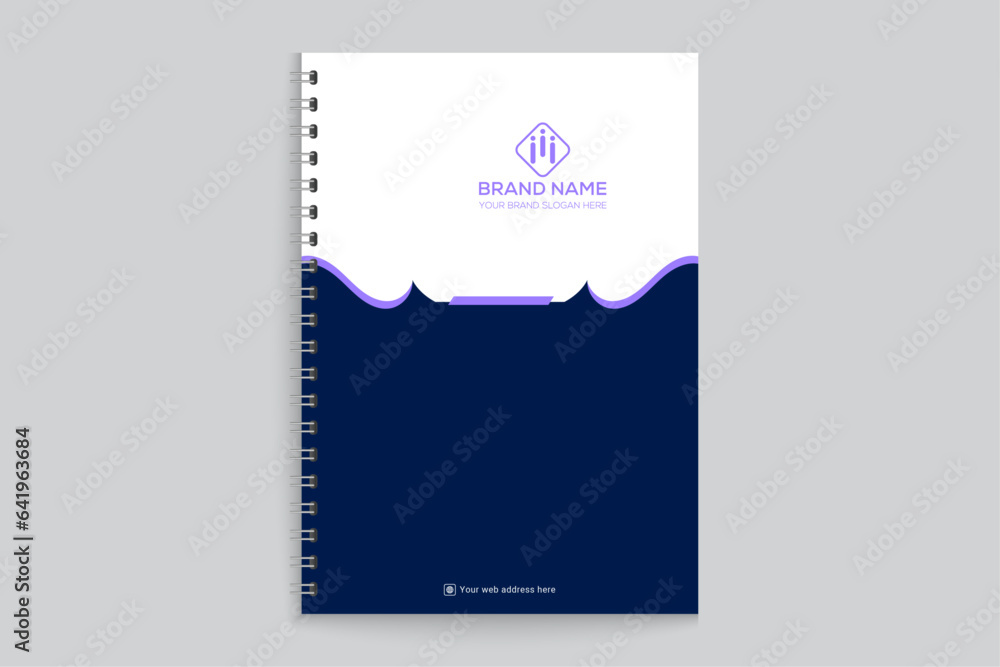 Creative and professional notebook cover template Creative and professional notebook cover template