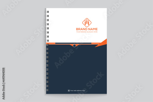 Black shape notebook cover design