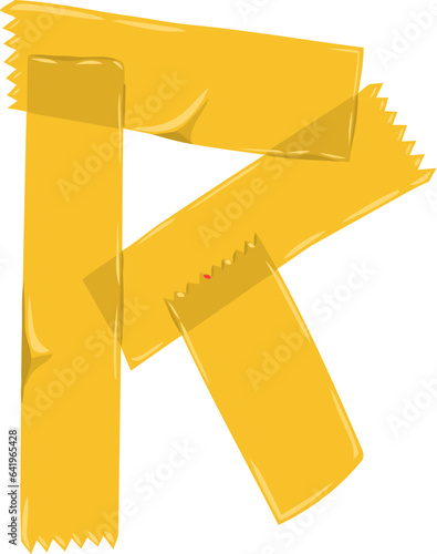 Tape Alphabet Letter R