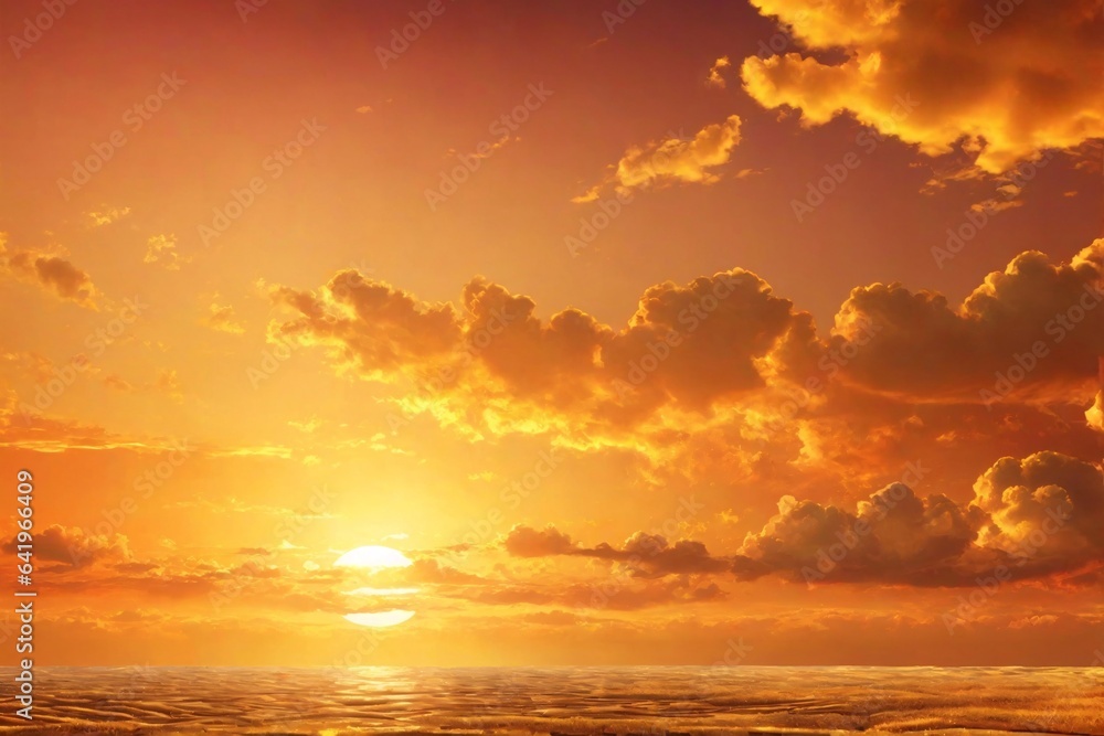 Sunset Sky Background, Sunset Sky Wallpaper, Sunset  Background, Sunset Wallpaper, AI Generative