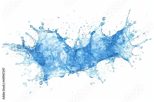 rendering blue white natural isolated illustration splash three-dimensional water background glasses 3 white Isolated transparent spray blue clear background water splashing splash clean abstractio