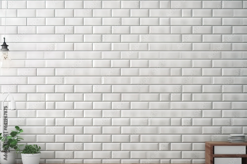 brickwork surface tile elegant clean glossy wall row tile int tiled ...
