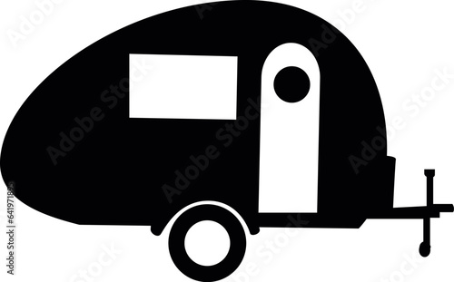 Teardrop Camper SVG Cut File for Cricut and Silhouette, EPS Vector, PNG , JPEG , Zip Folder