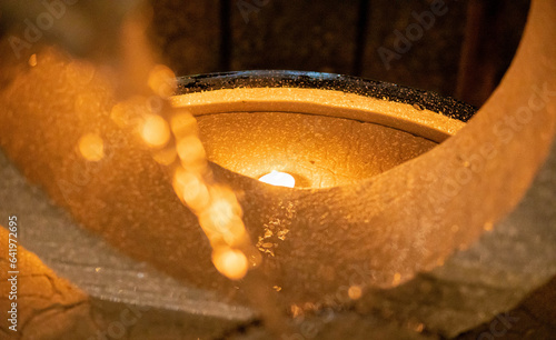 Mystical retreat with floating candles wide angle