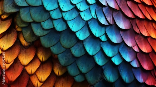 Delicate and colorful butterfly scales up close | generative AI photo