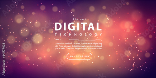 Abstract digital technology futuristic circuit golden light background, Cyber science tech, Innovation communication future, Ai big data, internet network connection, Cloud hi-tech illustration vector