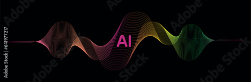 Image created with icon related to the concept of artificial intelligence