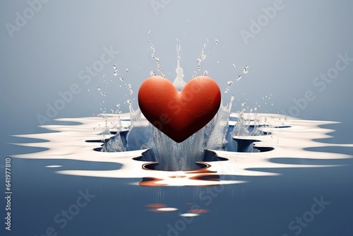 three-dimensional nubes droplet dripped liquid ripple water nubes splashing splash water Heart droplet ripple shaped liquid three-dimensional splashing dripped splash splash