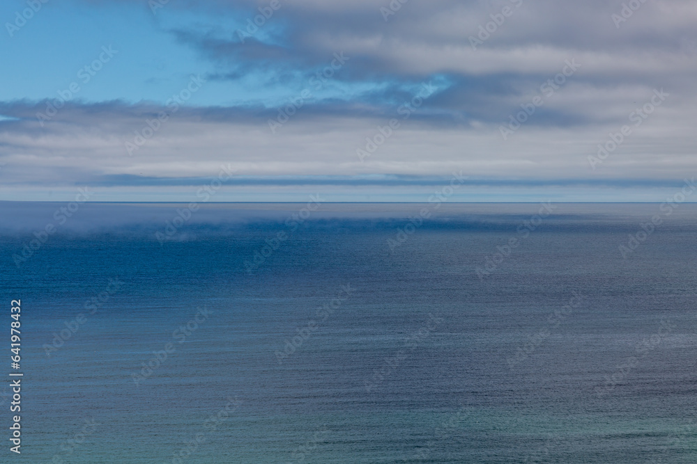 Obraz premium Looking out over the ocean on a summer's day, at Sennen on the Cornish coast