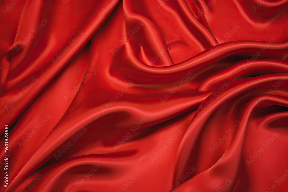 Obraz premium clothing textile fabric material sheet linen luxurious clothes landscape sh fold bedding luxury satin red silk red satin valentine shine romantic sexy passion sheen background fabric texture ripple