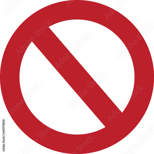 do not enter sign vector