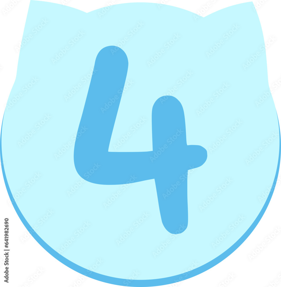 Obraz premium Cute Page Number Presentation Point Numbering