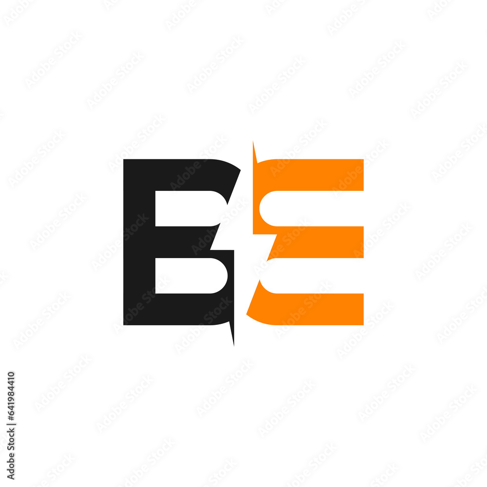 letter be design logi concept vector letter be design logi concept vector