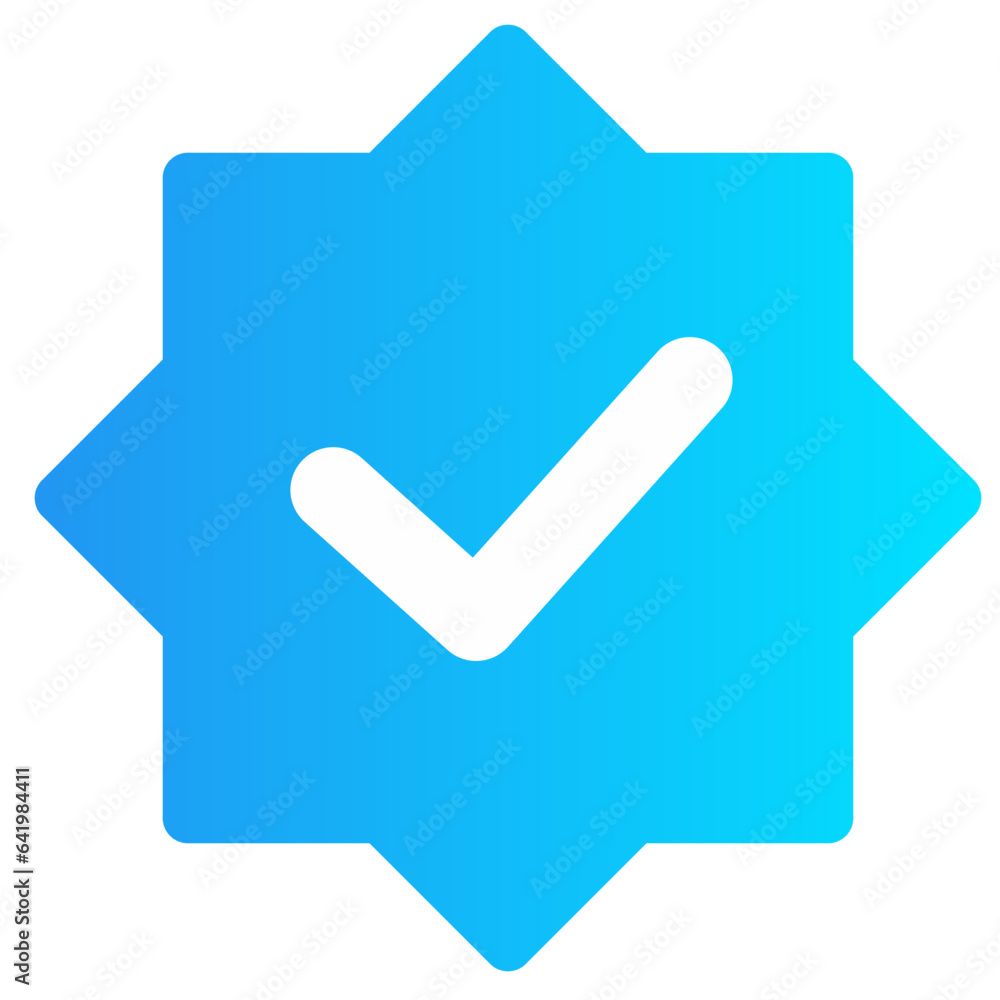 verified check mark icon with blue gradient colors verified check mark icon with blue gradient colors